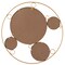 Uniquewise Decorative Metal Wall Mounted Modern Mirror - Perfect for Living Room, Bedroom, Bathroom Vanity, Entryway, or Hallway, Adding Elegance and Charm to Your Space